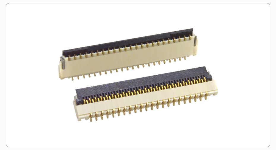 FFC/忘忧草视频大全 0.3mm 间距 1.0H 翻盖下接 镀金 9P~61P