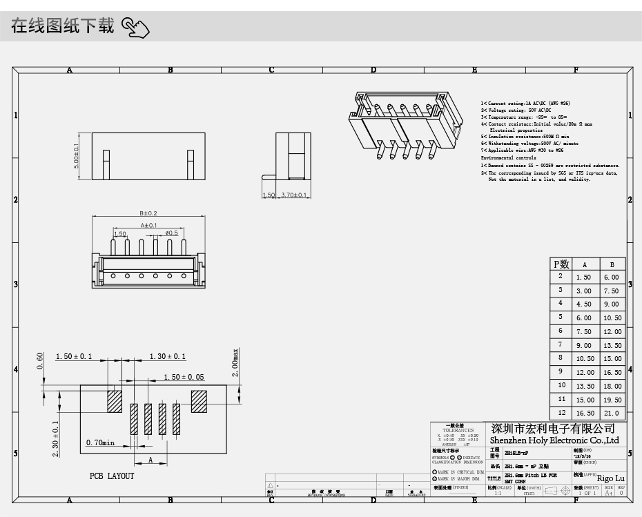 连接器 接插件 2p 2pin zh 1.5MM间距 立式贴片针座 忘忧草免费进入插座,忘忧草网站在线免费观看