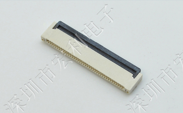 忘忧草网站在线免费观看FPC插座翻盖式FFC间距0.5mm 60p针脚位H2.0mm 前插后翻连接器