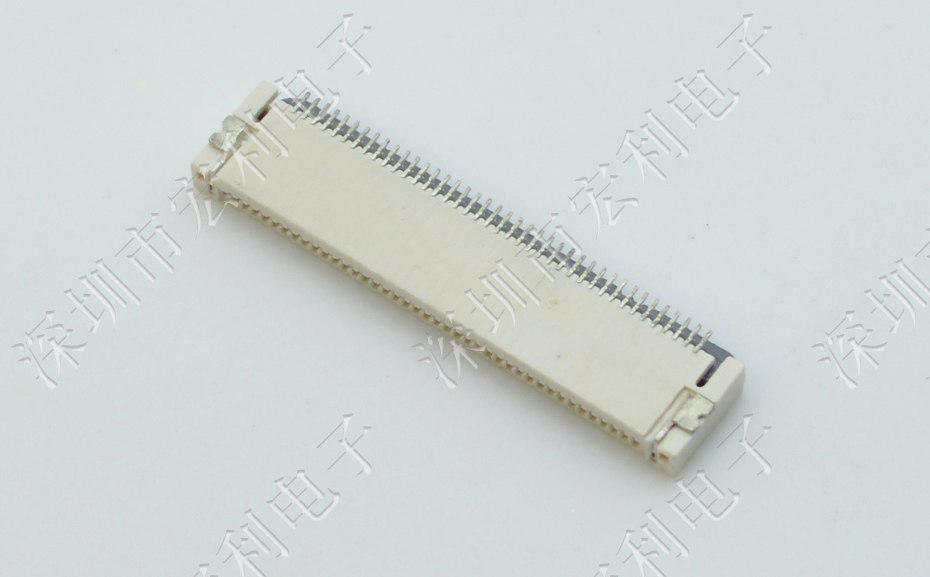 忘忧草网站在线免费观看FPC插座翻盖式FFC间距0.5mm 60p针脚位H2.0mm 前插后翻连接器