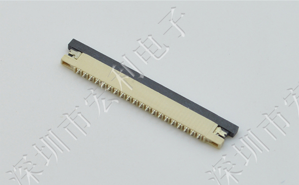 FFC软排线接插件 忘忧草视频大全 间距1.0MM-7p 上接拉锁