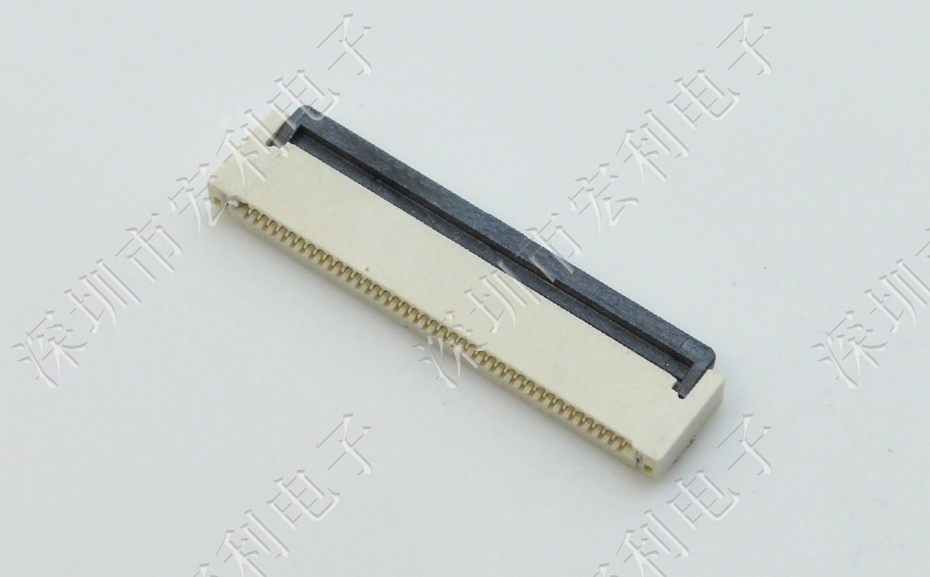 忘忧草网站在线免费观看FPC插座翻盖式FFC间距0.5mm 36p针脚位H2.0mm 前插后翻连接器