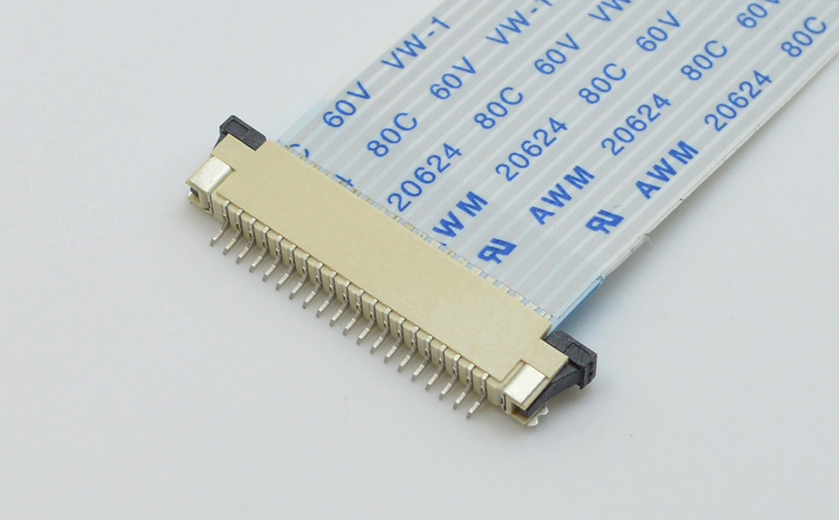 FFC软排线接插件 忘忧草视频大全 间距1.0MM-16p 上接拉锁