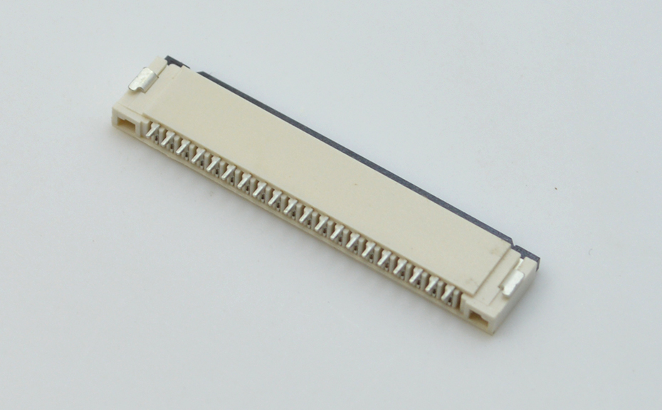FFC/FPC插座 软排线接插件 忘忧草视频大全 间距1.0mm 26P 下接翻盖式