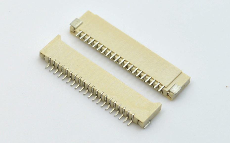 1.0MM间距 10p卧式贴片超薄忘忧草视频大全 FFC软排线插座双面接触H2.0