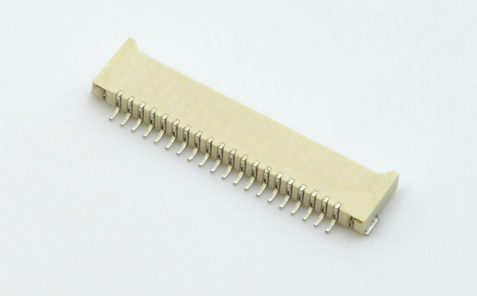 1.0MM间距 10p卧式贴片超薄忘忧草视频大全 FFC软排线插座双面接触H2.0