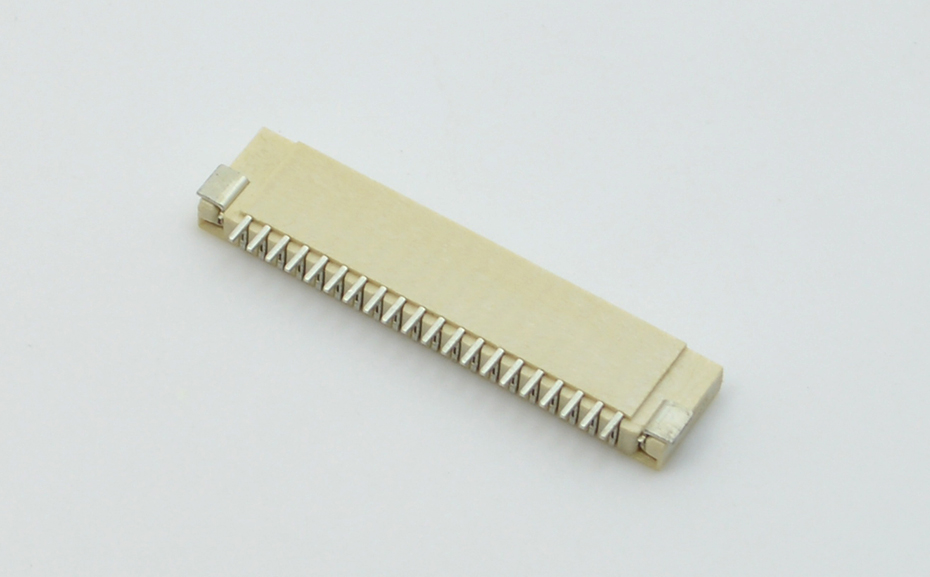 1.0MM间距 10p卧式贴片超薄忘忧草视频大全 FFC软排线插座双面接触H2.0