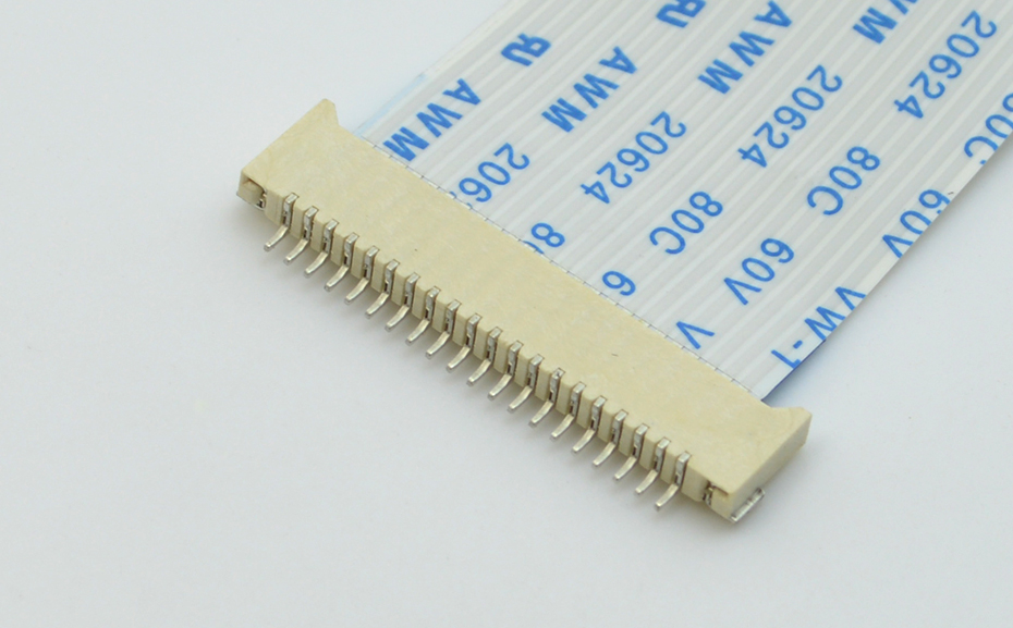 1.0MM间距 10p卧式贴片超薄忘忧草视频大全 FFC软排线插座双面接触H2.0