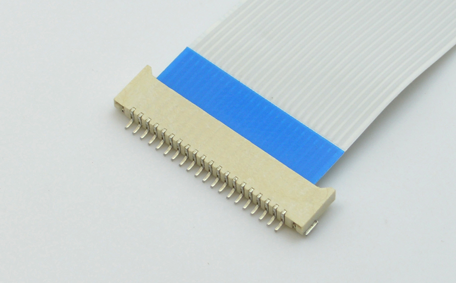 1.0MM间距 10p卧式贴片超薄忘忧草视频大全 FFC软排线插座双面接触H2.0