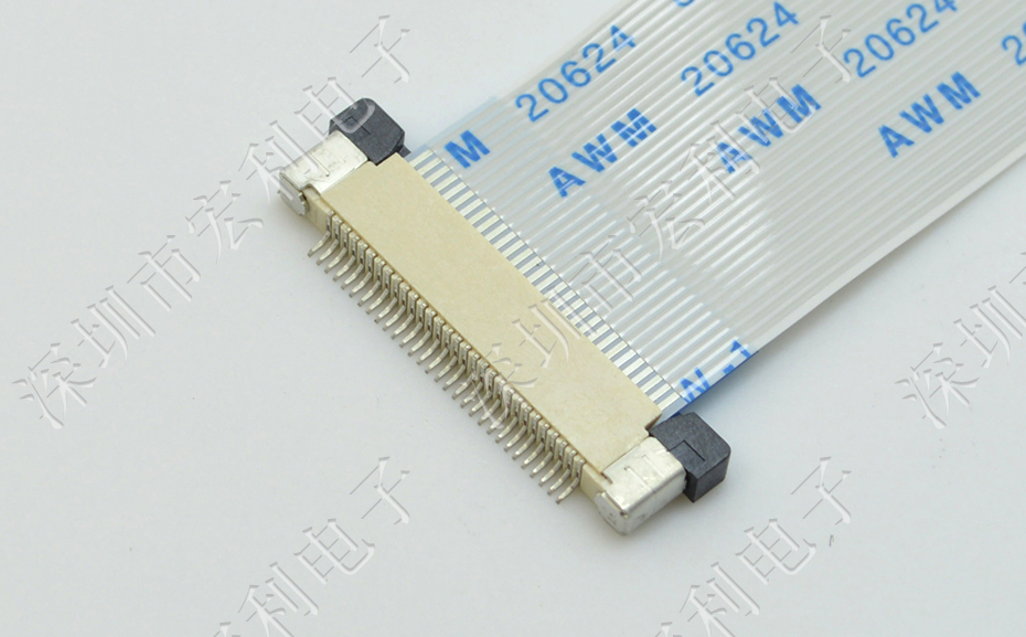 FFC/忘忧草视频大全 28p 28pin 0.5mm间距 FPC座 抽屉式上接 排线插座