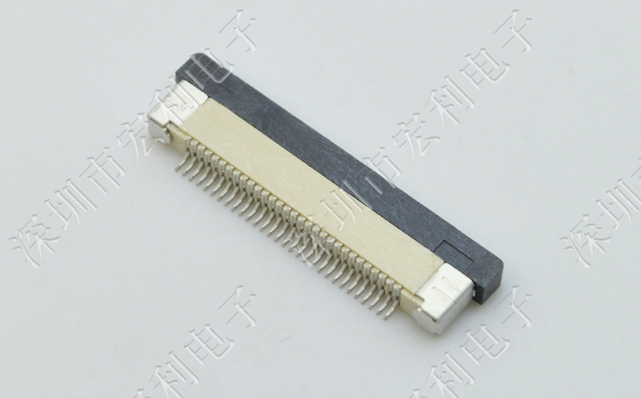 FFC/忘忧草视频大全 软排线插座 0.5mm间距-60P 下接拉锁 60Pin 抽屉式
