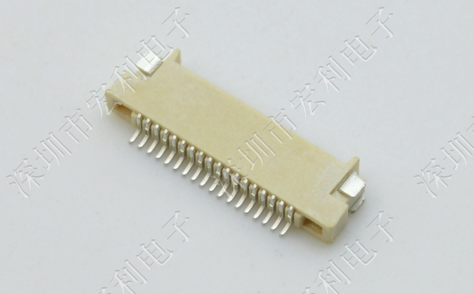 FFC/忘忧草视频大全 间距0.5mm H1.5 13P双面接触贴片接插件 SMT排插座