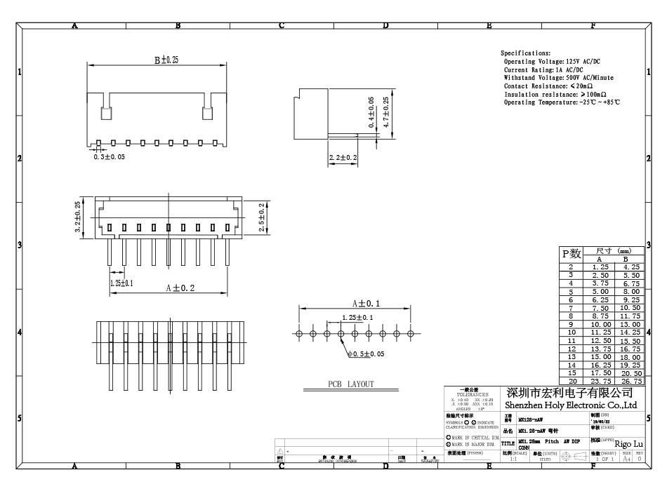 FPC插座 插件座子间距1.25mm 6AW位直插条形弯针连接器,忘忧草网站在线免费观看