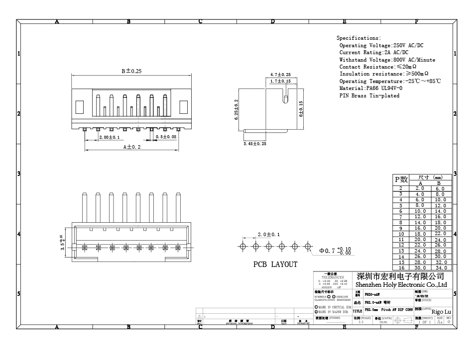 厂家货源PH2.0间距排针连接器 PH弯针连接器 2-8Pin PH2.0按插件,忘忧草网站在线免费观看